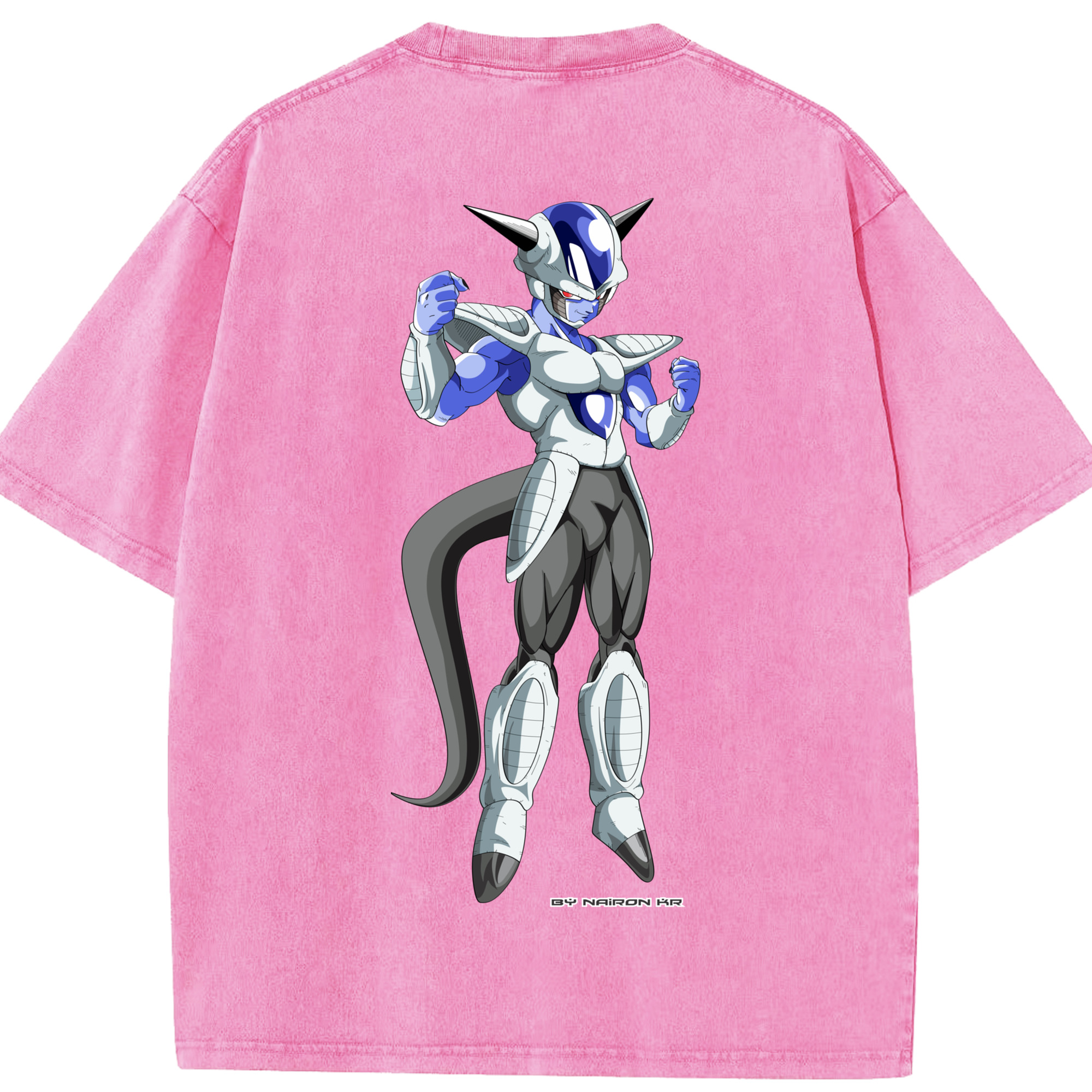 （画像用） ドラゴンボール フリーザ DRAGON BALL Frieza 綿100% ヴィンテージ風 半袖Tシャツ（背面プリント）